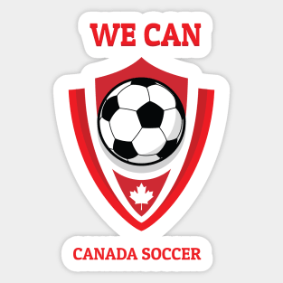 we can Canada Soccer Sticker